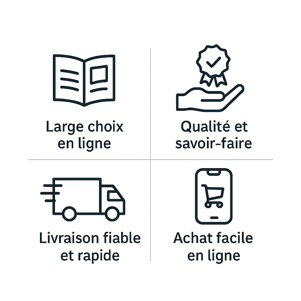 Atouts Meubl'tv : large choix de meuble tv, qualité premium, livraison rapide et achat facile