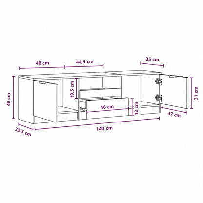 Dimensions en cm du meuble urban