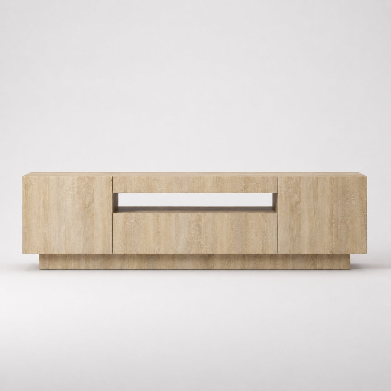 Meuble tv bois sonoma avec rangement fermé et design élégant moderne
