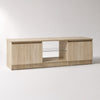 Meuble TV avec LED en bois - Velor - Chêne sonoma / L120cm / H36cm / L30cm