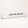 Meuble TV avec LED style moderne - Aero - Blanc / L260cm / H40cm / L35cm