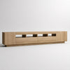 Meuble TV avec LED en bois - Astra - Chêne sonoma / L260cm / H40cm / L35cm