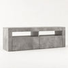Meuble TV avec LED style moderne - Eiko - Gris béton / L120cm / H40cm / L35cm