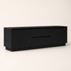 Meuble TV avec LED style moderne - Elyo - Chêne noir / L100cm / H41cm / L50cm