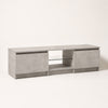 Meuble TV avec LED style moderne - Kovak - Gris béton / L120cm / H36cm / L30cm