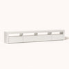 Meuble TV avec LED style moderne - Linea - Blanc / L180cm / H40cm / L35cm
